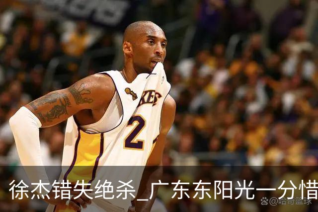 徐杰错失绝杀 广东东阳光一分惜败南京同曦宙光